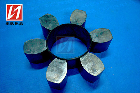 橡胶六角块HRC反面