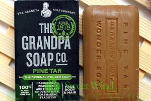 2件免邮～新包装Grandpa's爷爷的菜园 松焦油皂92g-止痒抑制痘痘 