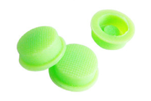 强光手电筒尾盖硅胶专用橡皮绿色夜光开关帽防水按钮帽橡胶垫配件 