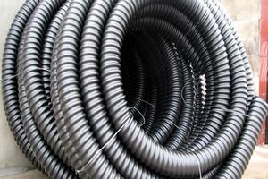 PVC灰色加筋通风管 橡胶软管 吸尘排尘伸缩管 烟管直径3寸4寸6寸 