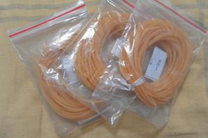 绑筋2mm绑带熊猫越南三号2mm实心黑色素色10米绑筋扎带绑绳乳胶管 