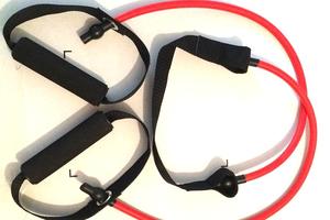 中间织带一字乳胶管弹力绳游泳划力臂力速度力量训练器拉力器 