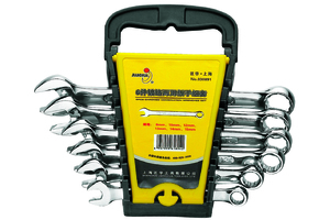 镀铬两用扳手组套