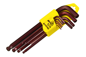 9件古铜色球头内六角加长