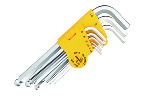 9件雾面加长球头内六角