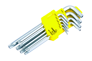 9件加长中孔花型扳手组套