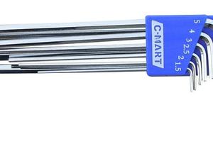 平头特长内六角扳手9PC