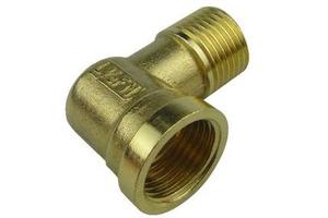 铜接头 4分内外丝铜弯头 内外牙90度弯头 加厚加长 四分弯头