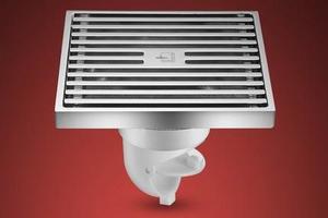 潜水艇地漏 大排量浴室地漏 铜镀铬防臭地漏 排水快TK50-10 龘