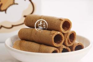 日本北海道CREPE COOKIE土豆君巧克力威化蛋卷 原装进口休闲零食