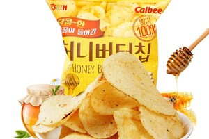 韩国进口零食品 海太蜂蜜黄油薯片60g袋装 土豆片 膨化休闲食品 